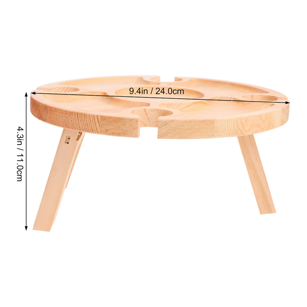 

1pc Red Table Folding Red Table Portable Red Table (Log Color)