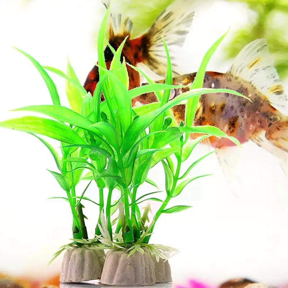 

Artificial Aquarium Plants Fish Aquatic Decoration Home Plastic Ornament Grass New Supply Aquarium 2020 Green Sale D3p7