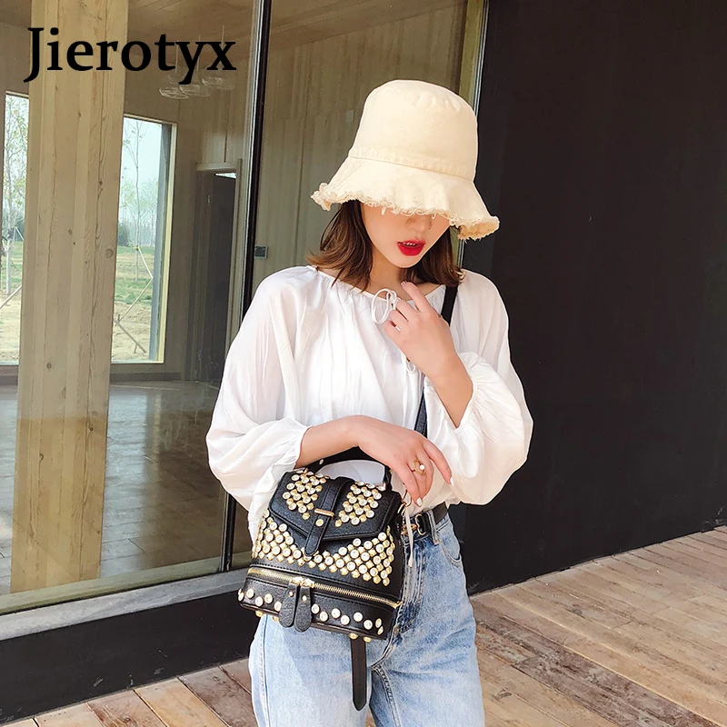 JIEROTYX, Новое поступление, элегантный дизайн, из искусственной кожи, женская модная сумка на плечо с бриллиантами для девочек, Повседневная дорожная женская школьная сумка