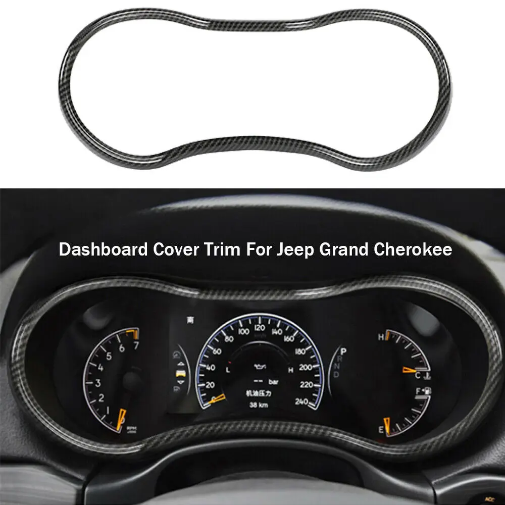 Декоративная рамка для приборной панели из углеродного волокна Jeep Grand Cherokee 2014-2020
