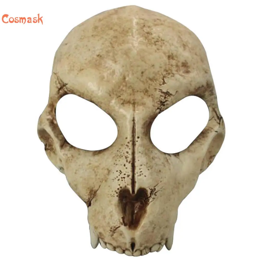 Cosmask Хэллоуин Волчья маска для лица Уход за кожей латекс страшная Косплэй ужас на
