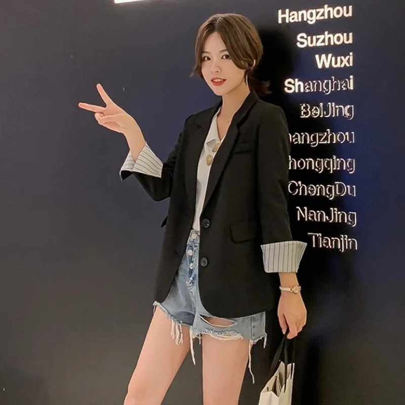 Женский офисный Блейзер HziriP новинка 2020 женские куртки и блейзеры с английским