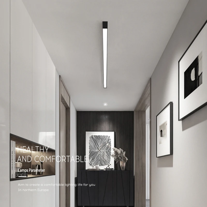 $57.00 Living room without main light lighting minimalist ceiling light aisle balcony bedroom dining room surface mounted linear light
