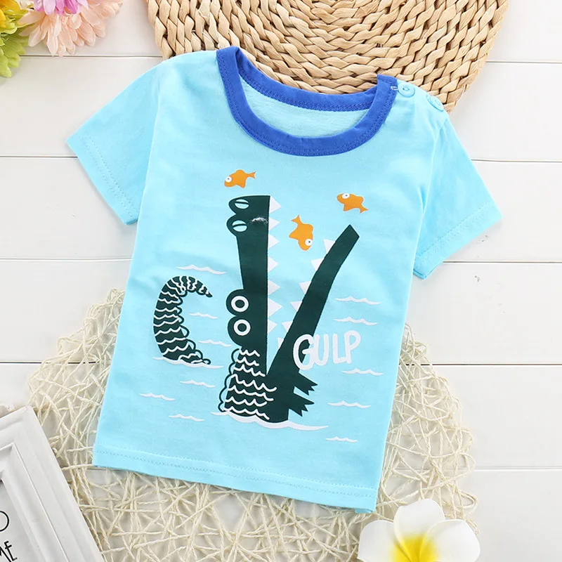 Распродажа! 1 предмет летняя футболка для мальчиков разных цветов детские белые