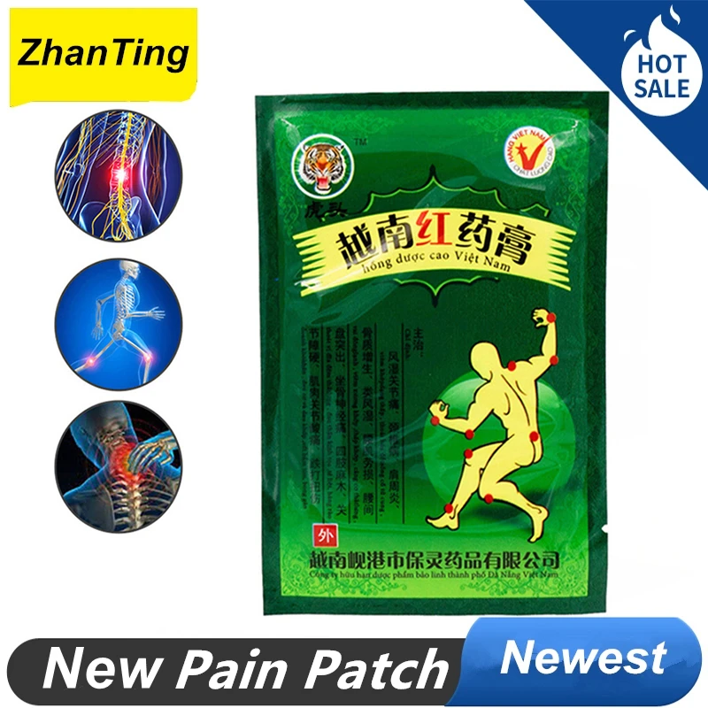 

High Quality Vietnam Red Tiger Balm Plaster Muscular Pain Stiff Shoulders Pain Relieving Patch Relief Tiger Balm Plaster