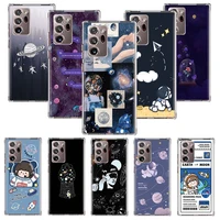 anime planet astronaut phone case for samsung galaxy note 20 ultra note 10 plus 8 9 f52 f62 m62 m21 m31s m30s m51 cover coque
