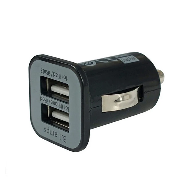Автомобильное зарядное устройство с двумя USB портами 3 1 А 12 В постоянного