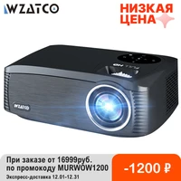 wzatco c6 new 300inch android 11 0 wifi full hd 19201080p led projector video proyector home theater cinema smart phone beamer