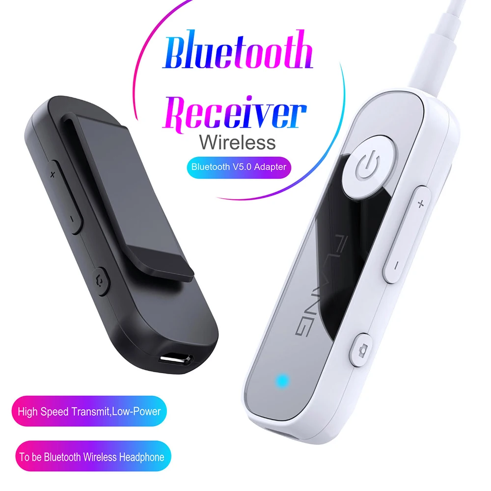 Аудиоприемник стерео Bluetooth 5 0 EDR Проводная гарнитура Музыкальный адаптер Пульт