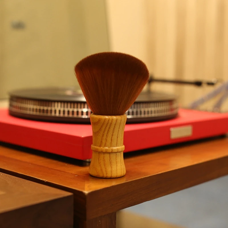 

Wooden Handle Brush Turntable Vinyl Record LP Cleaning Anti-Static Brush Cleaner X3UB