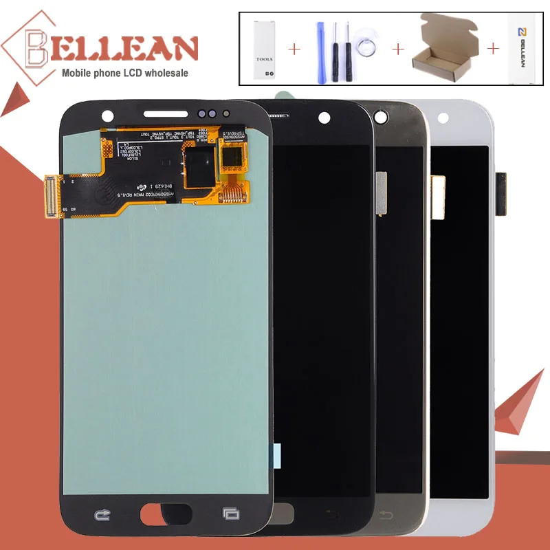 HH продвижение Регулируемый для Samsung Galaxy S7 LCD G930 дисплей с сенсорным экраном