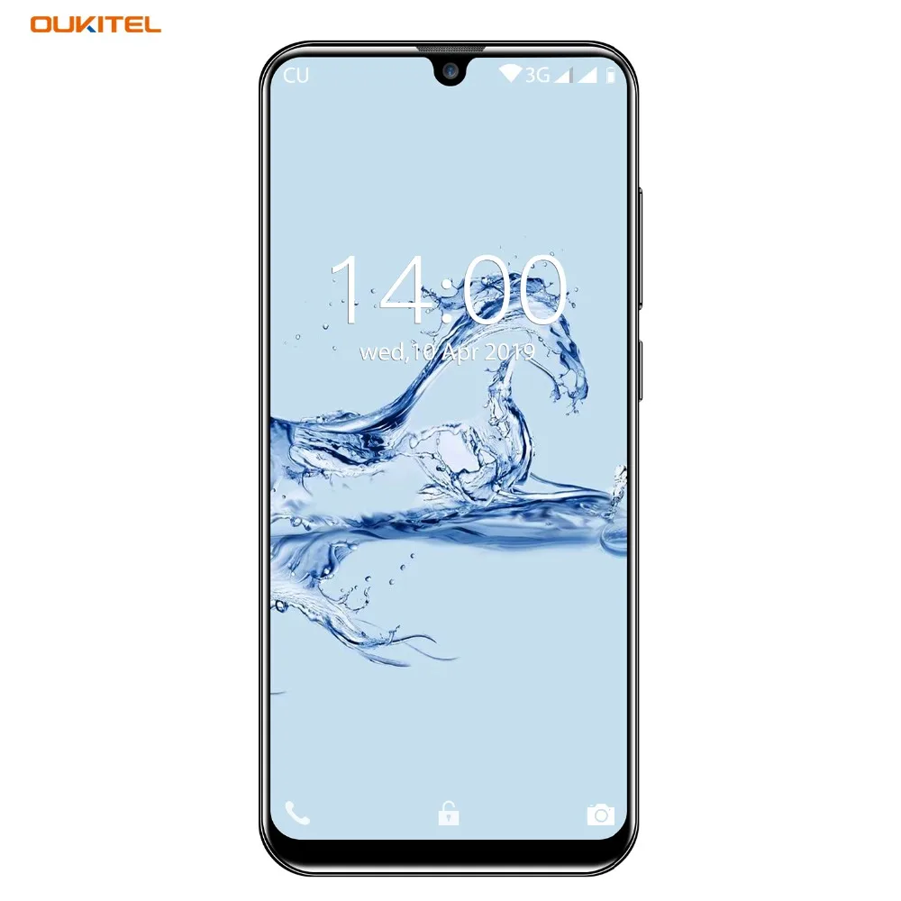 OUKITEL C16 5.71" HD+ 19:9 Android 9.0 Smartphone WaterDrop Fingerprint Mobile Phone MT6580P 2G RAM 16G ROM 2600mAh Unlock