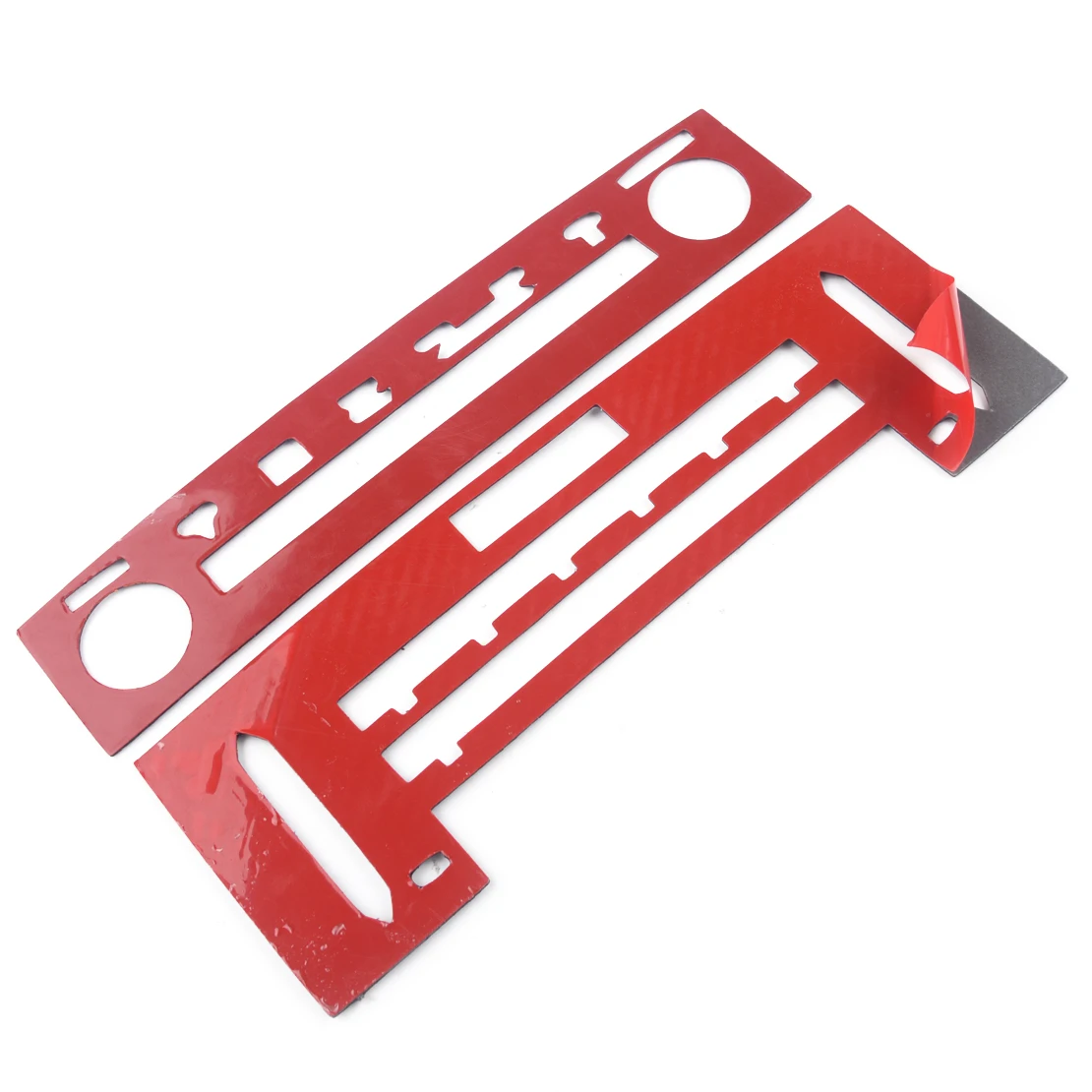 

DWCX 2pcs Carbon Fiber Black Center Console CD Panel Trim Cover Frame Sticker Fit For Lexus IS250 IS350 2014 2015 2016 2017 2018