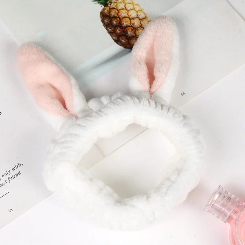 Новая мягкая лента для волос с кроличьими ушками милая Женская головной убор