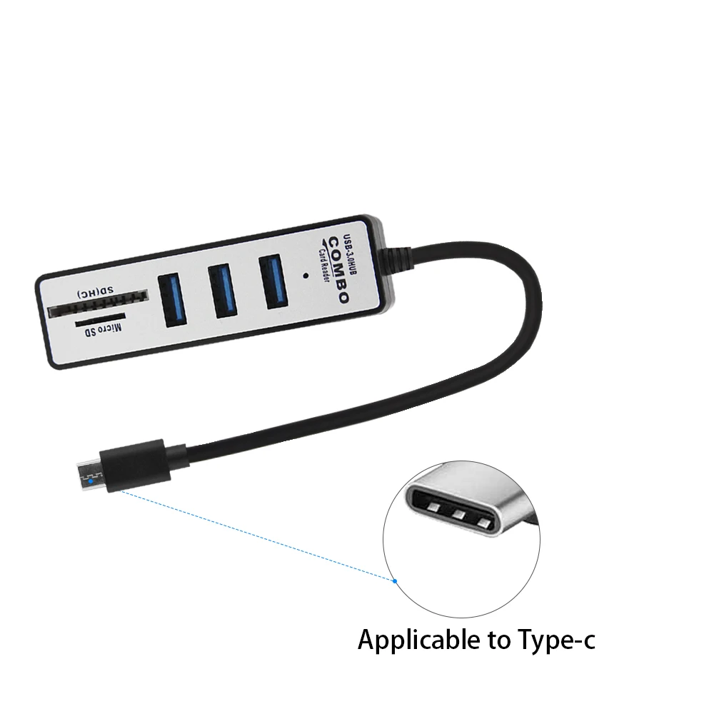 USB 3 0 концентратор с несколькими портами адаптер типа C все в одном поддержка SD TF