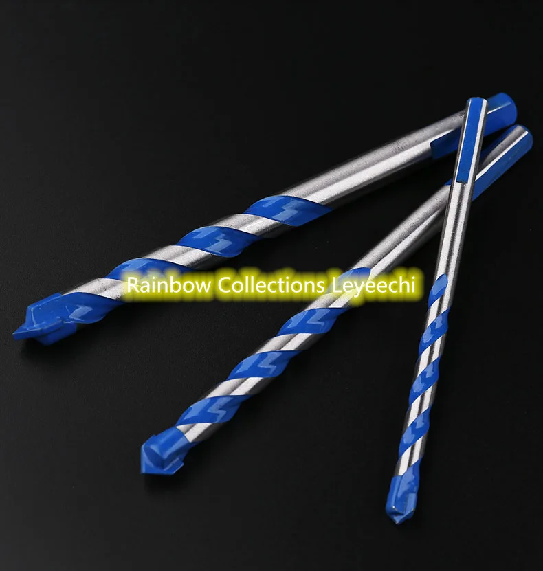 Multifunction 6-8mm Triangle Drill Bit Tiling Cement Ceramic Wall Glass Hole Opener Stone Blue Cutter Nail Metal | Инструменты
