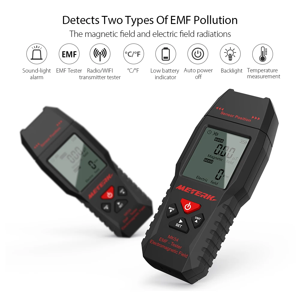 Детектор электромагнитного поля излучения Тестер EMF-измеритель ручной