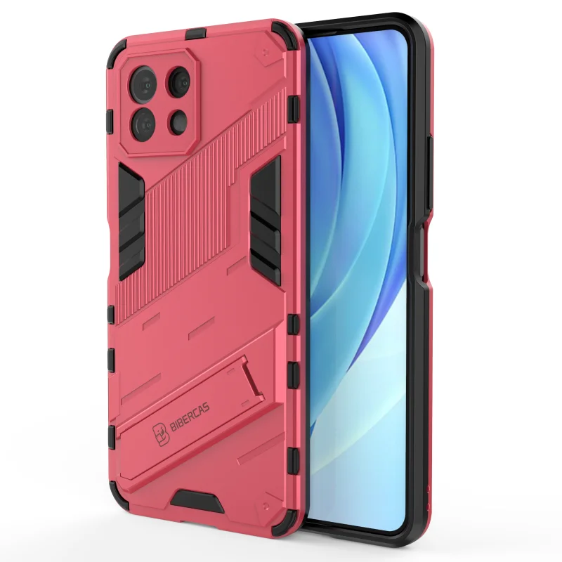 

Shockproof Armor Protector Colorful Phone Case For Xiaomi 11 Ultra Lite Pro Rugged Non-slip Anti-Fall Bracket Stand Back Cover
