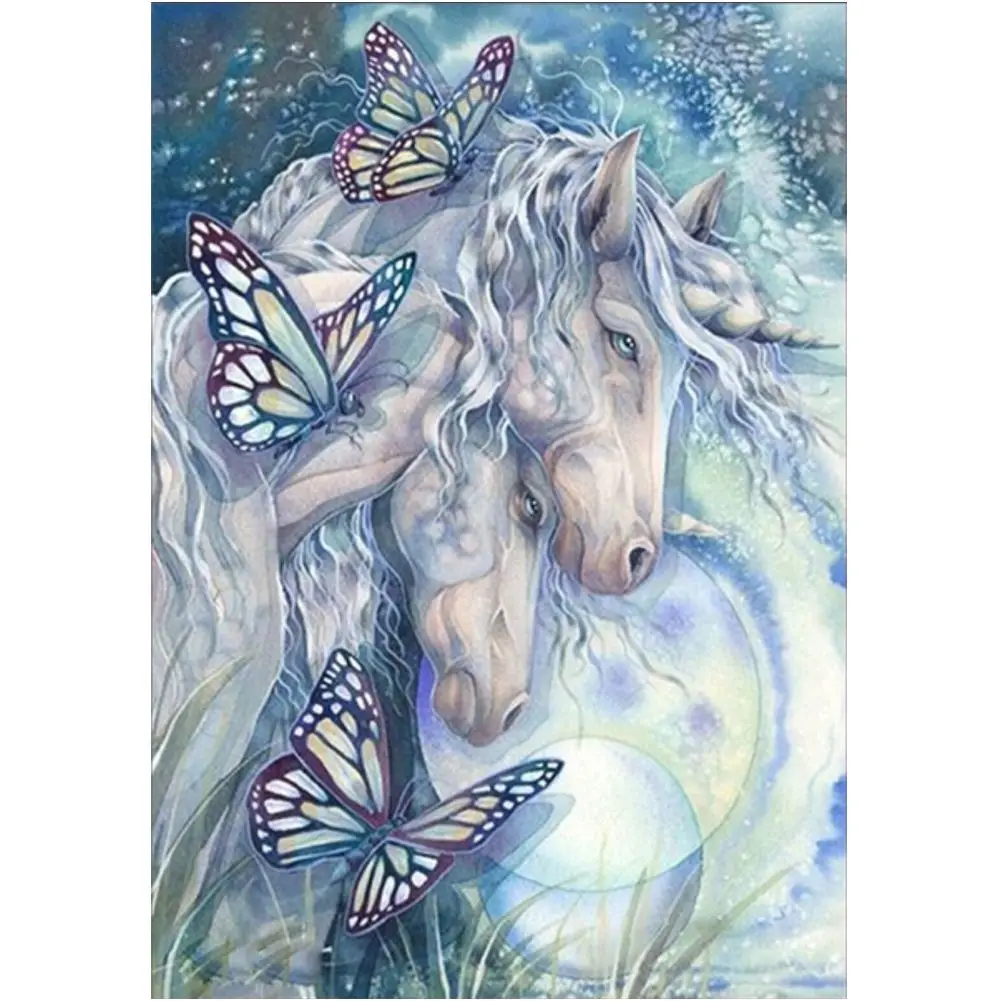 Цветной Единорог алмазные картины вышивка крестиком мозаичная живопись полная