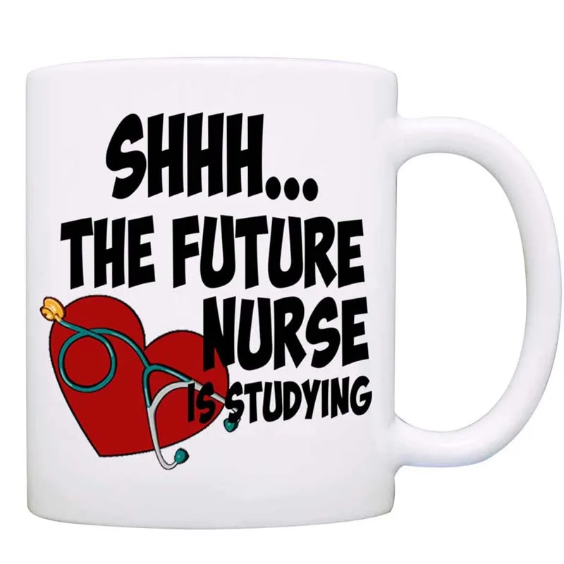 Забавные подарки для студентов колледжа кофейная кружка Shhh будущая медсестра