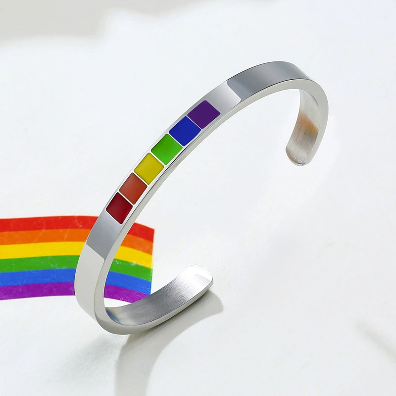 Мужской Браслет манжета из нержавеющей стали 6 мм|Браслеты-манжеты| |