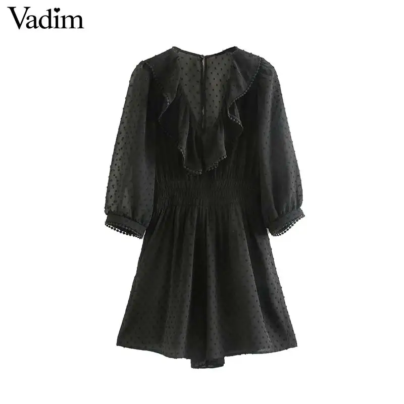 Женские шифоновые Комбинезоны Vadim элегантные комбинезоны в черный горошек с