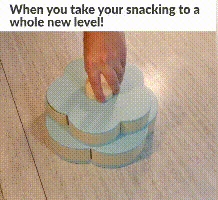 Двухслойная коробка для хранения цветов в форме лепестков семян орехов конфет