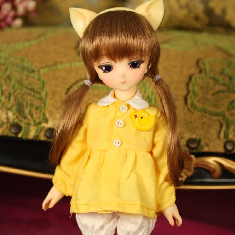 Полный комплект 1/6 BJD кукла BJD/SD милый мультфильм Чиби Tsubaki шарнирная для маленькой