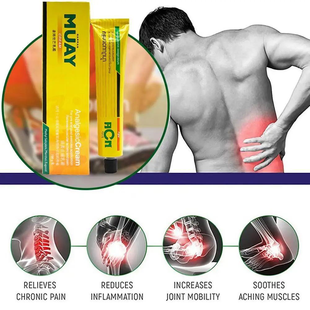 

Massage Pain Relief 100G/PCS Thailand Active Muay Thai Pain Shoulder Joint Relief Ointment, Sports Cre Body Ointment Pain R F6S9