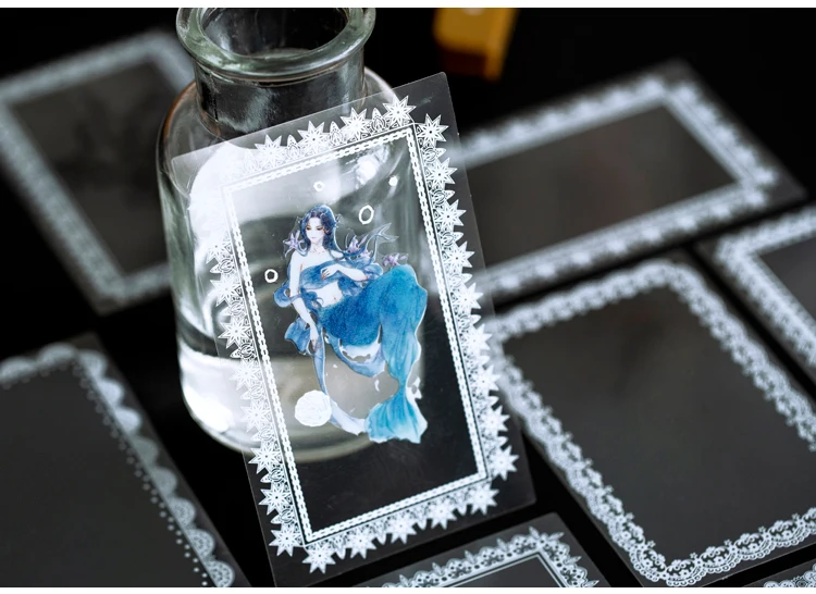 8 упак./лот mu Yu серии креативное Украшение DIY memo pad ПЭТ наклейки