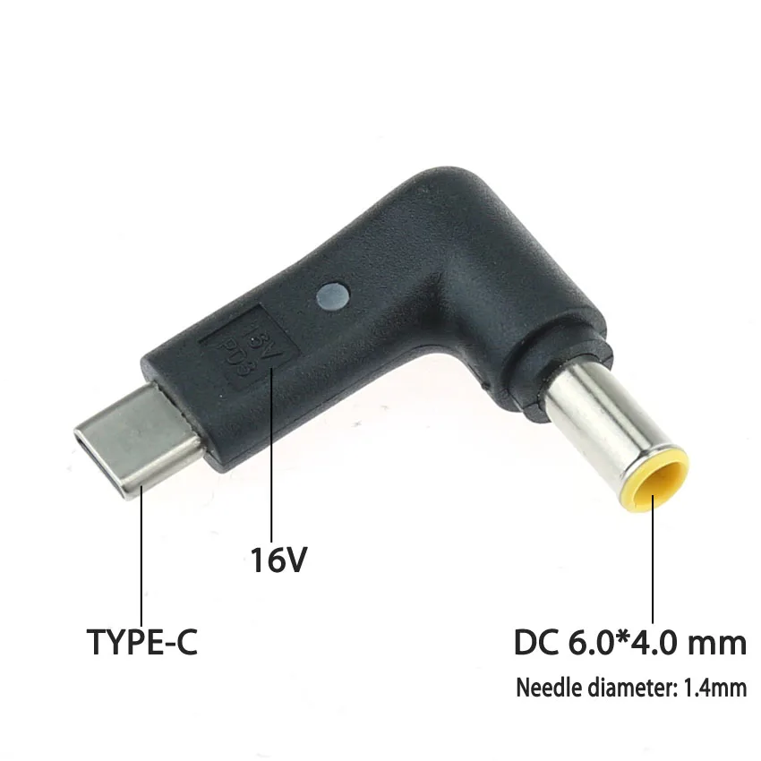 Адаптер питания постоянного тока cltgxdd штепсельная Вилка USB Type C к DC 6 0*4 0 ММ