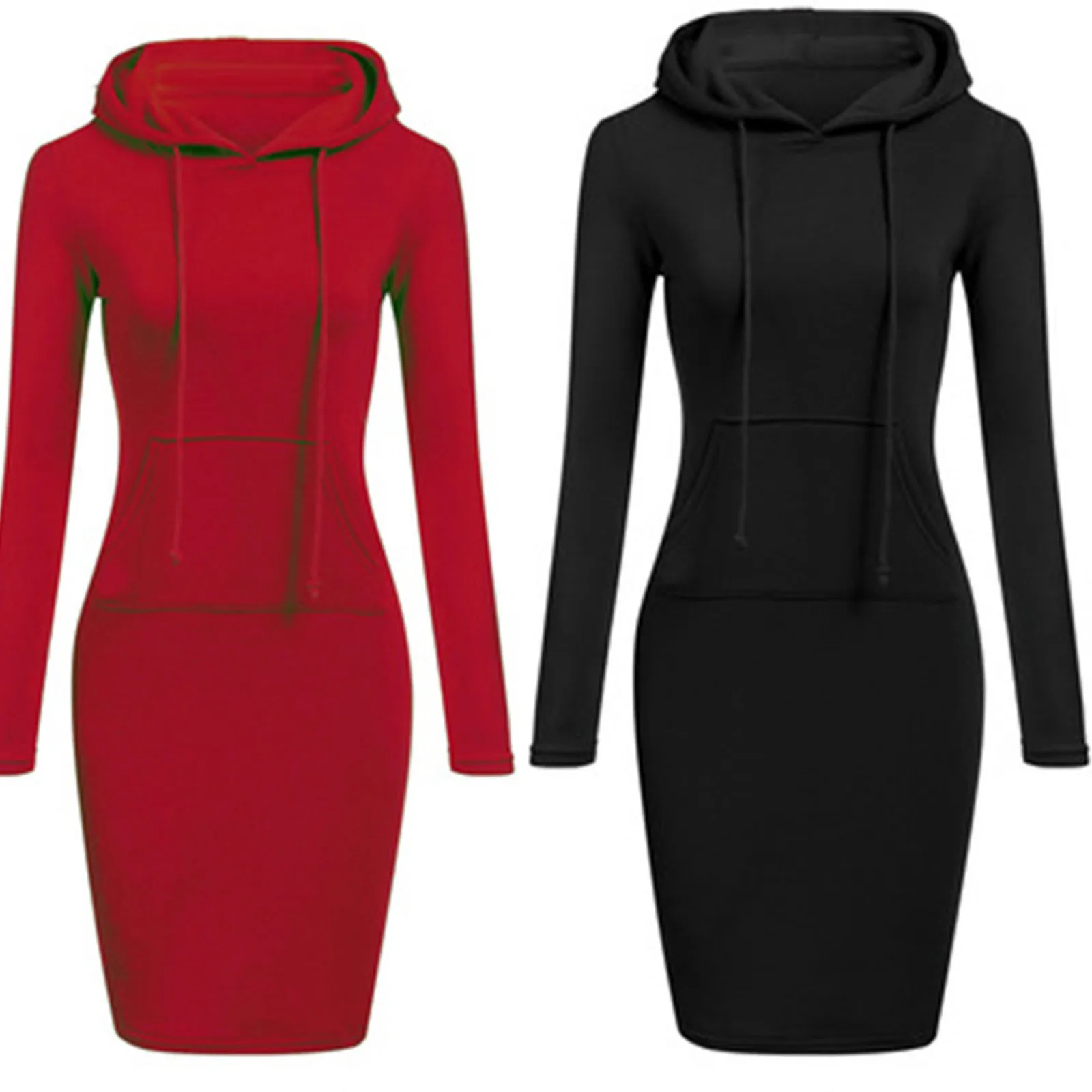 

Модный Женский свитшот с капюшоном, толстовки с длинным рукавом, однотонные свитшоты, повседневный свитшот, пуловер, джемпер, Длинный топ, м...