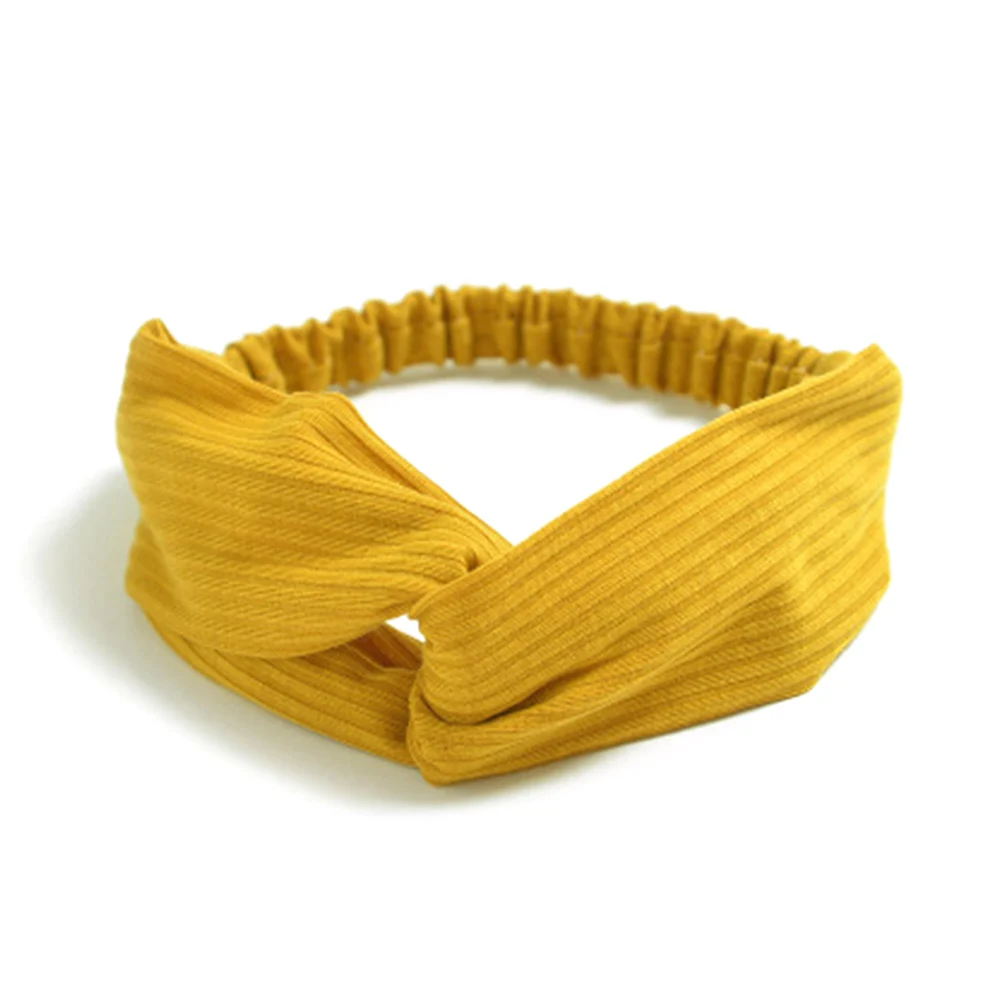 

Women Knit Cross Twist Headband Turban Elastic Headband Bandage 9 Colors Fashion Retro Women Elastic Girls Hairband