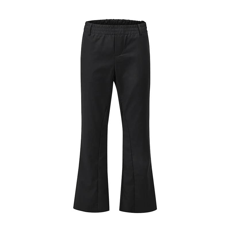 

Original Solid Color Elastic Waist Flare Pants Men and Women Loose Wide Leg Loose Casual Suit Pants Streetwear Trumpet Trousers