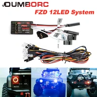 dumborc 12 led system with 10a brushed esc controller kit for 110 18 rc drift hsp tamiya cc01 4wd axial scx10 rc car truck