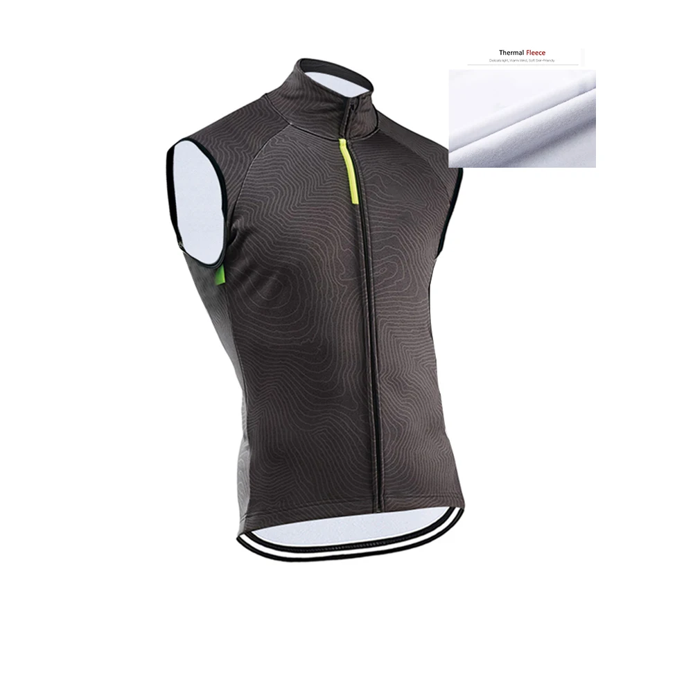 

2020 Men Winter Ciclismo Hombre Pro Team Cycling Jersey Thermal Fleece Sleeveless Vest Shirt Bike Jersey Mtb Jerseys Vest