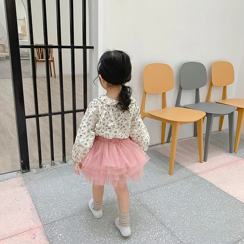 2019 Новое поступление осенняя хлопковая рубашка принцессы в Корейском стиле с