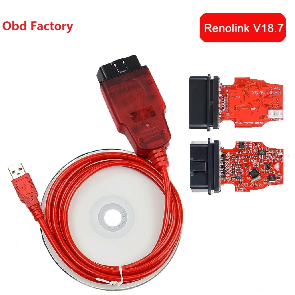 ECU программатор для Renault Reno link V1.52 подушка безопасности ECM UCH OBD2 кабель диагностики