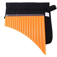 18 pipes pan flute panpipe with carrying bag music woodwind instrument for beginner student kids children gift