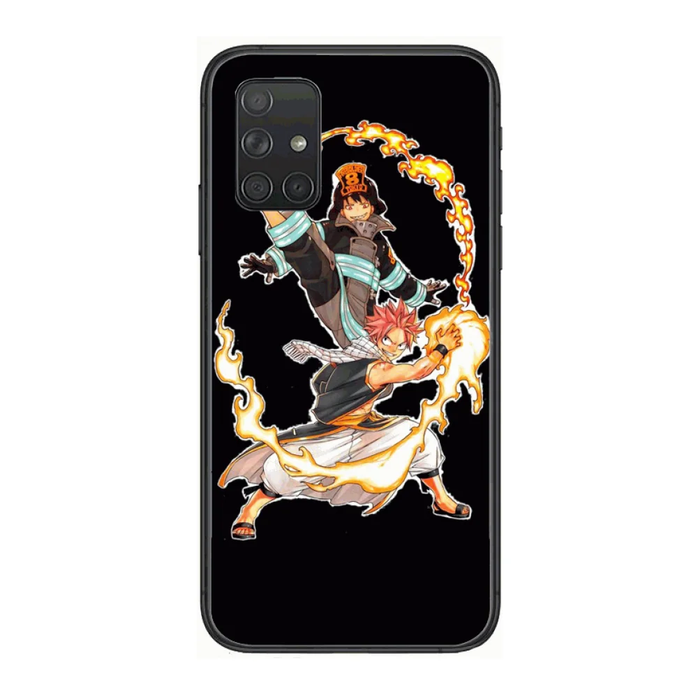 

Anime FIREBRIGADE Trendy Style Phone Case Hull For Samsung Galaxy A 50 51 20 71 70 40 30 10 E 4G 5G S Black Shell Art Cell Cove