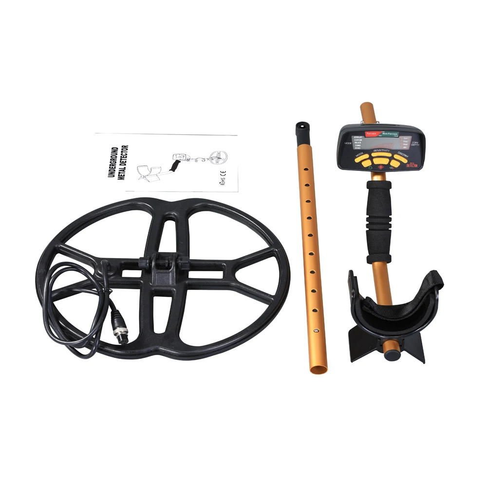 High Sensitiviity Underground Metal Detector MD6350 with 12 Inch Search Coil LCD Treasure Gold Hunter Pinpointer | Инструменты