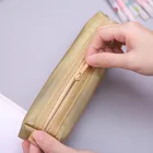 Прозрачный чехол для карандашей на молнии, школьный органайзер для канцелярских принадлежностей