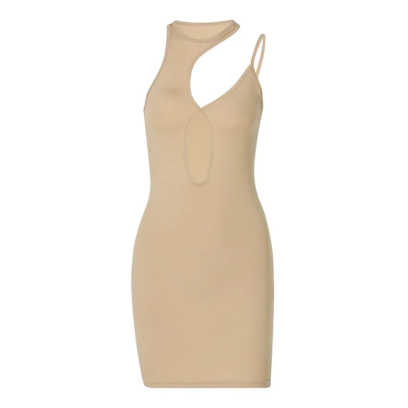 

New Spring Style Round Neck Sexy Cut-Out Dress in Europe and America 2021