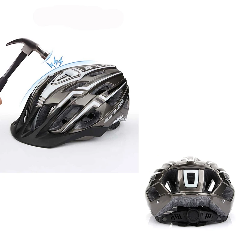 

GUB Bicycle Helmet LED Light Rechargeable Intergrally-molded Cycling Helmet Road Bike Motorcycle Sports Safe Crash Helmet Unisex