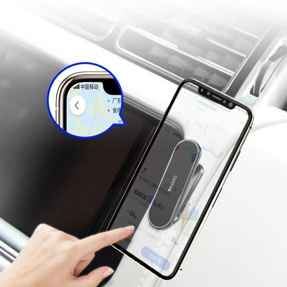 

C55 mini Strip Shape Magnetic Car Phone Holder Stand Xiaomi metal Car GPS wall For iPhone Samsung Dashboard Mount Magnet P6J0