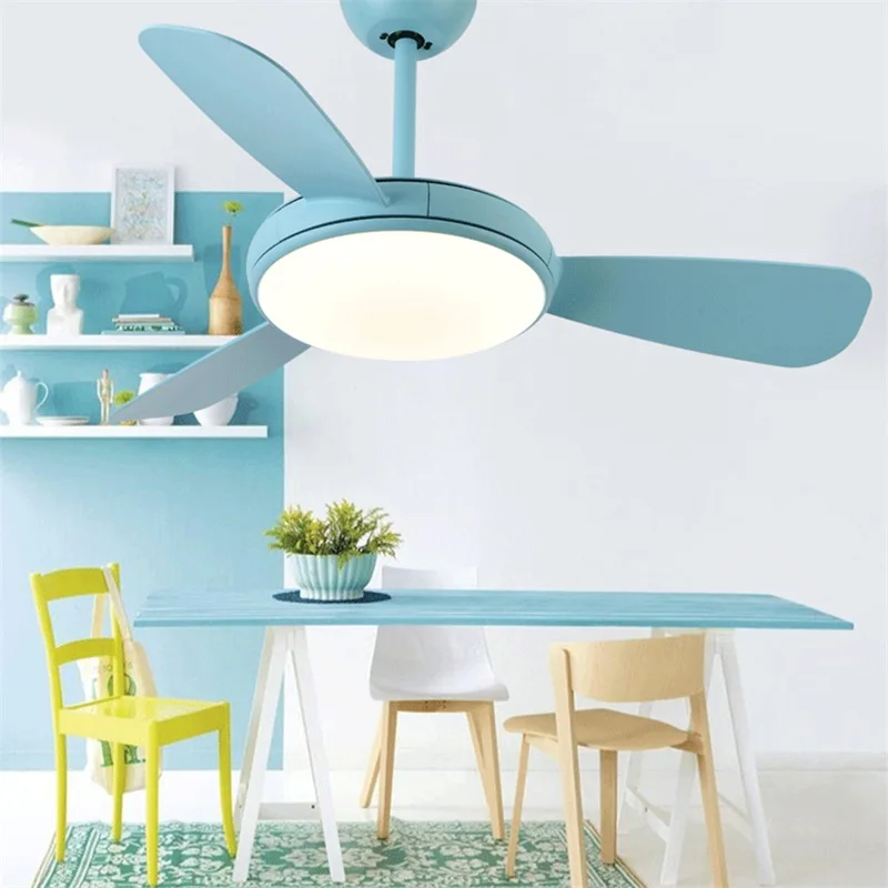 Потолочный вентилятор OUFULA светодиодный светильник с пультом дистанционного