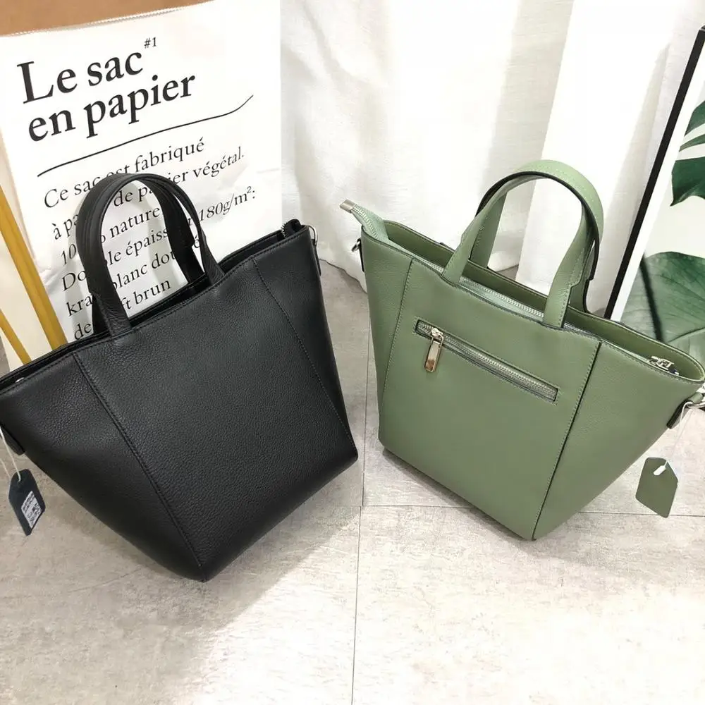 

free shipping 2020 the new style fashion and lady genuine cow leather women handbag one shoulder bag crossbody bag35 cm 5color