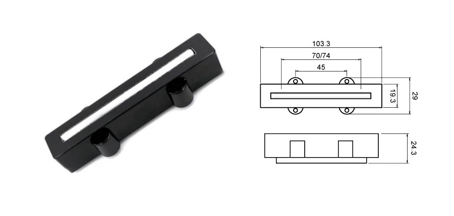 Donlis без шумов и humcanning blade J bass звукосниматель бас мост и бас шеи звукосниматель для 5 струн бас с керамической magent