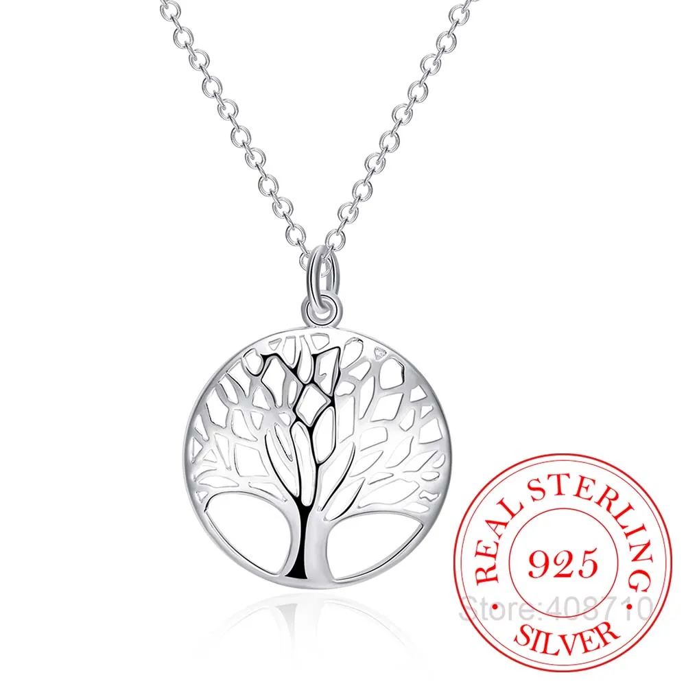Горячая Древо жизни с украшением в виде кристаллов круглый маленький кулон