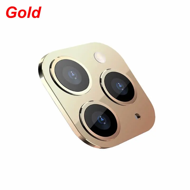 Gold Новая крышка объектива камеры для iPhone X XS/XS MAX Seconds изменить для iPhone 11 Pro M5TB - Цвет: Gold